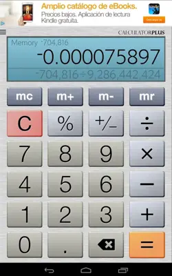 Calculator Plus android App screenshot 1